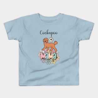 Red Cockapoo Mama Kids T-Shirt